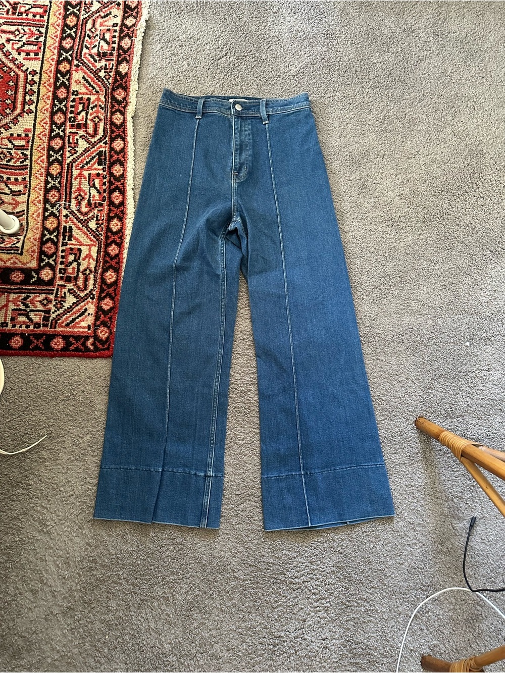 Pistola Penny Pintuck Wide Leg Jeans